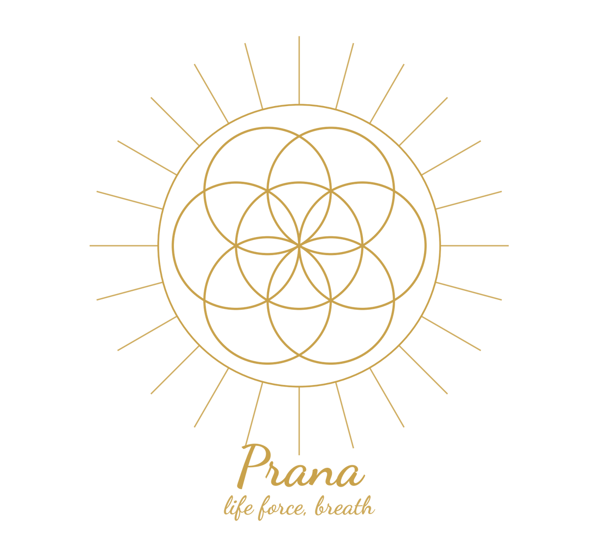 Prana tee, gold