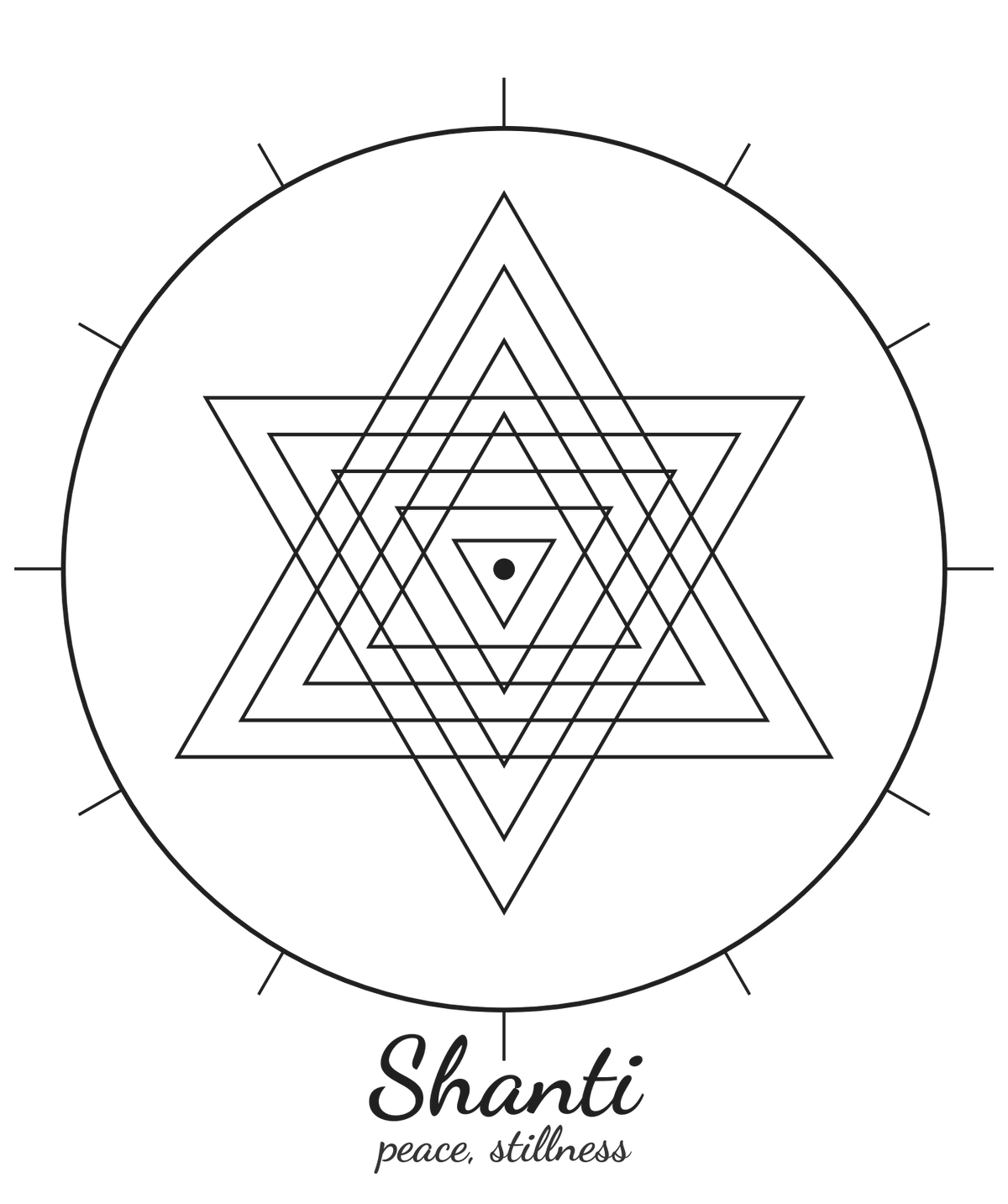 Shanti Tee — Sri Yantra