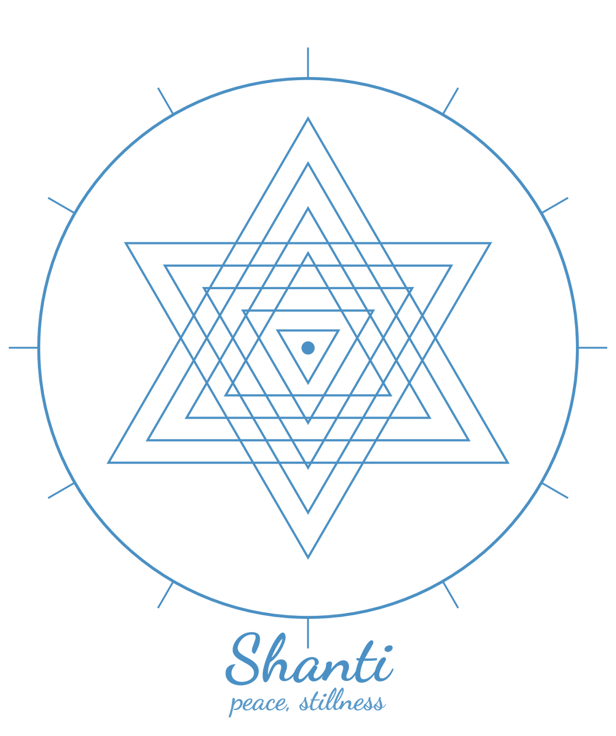 Shanti Tee — Sri Yantra