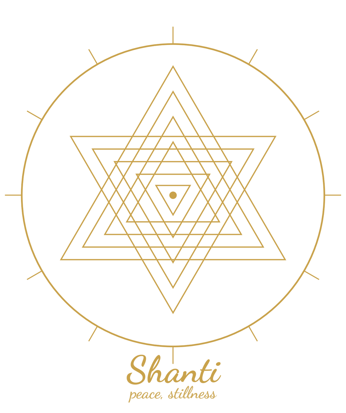 Shanti Tee — Sri Yantra