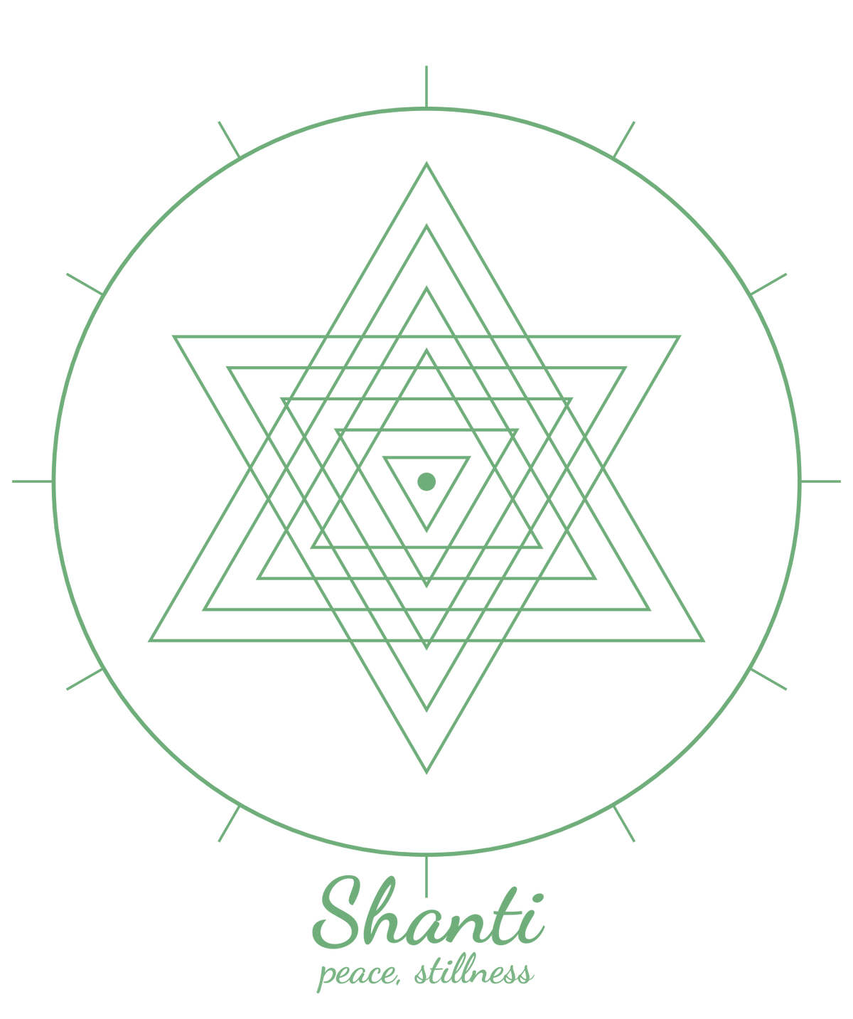 Shanti Tee — Sri Yantra