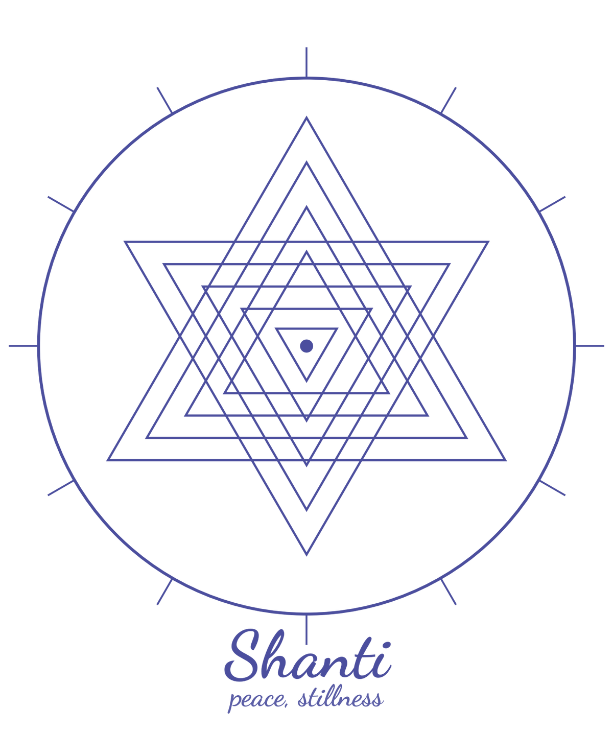 Shanti Tee — Sri Yantra