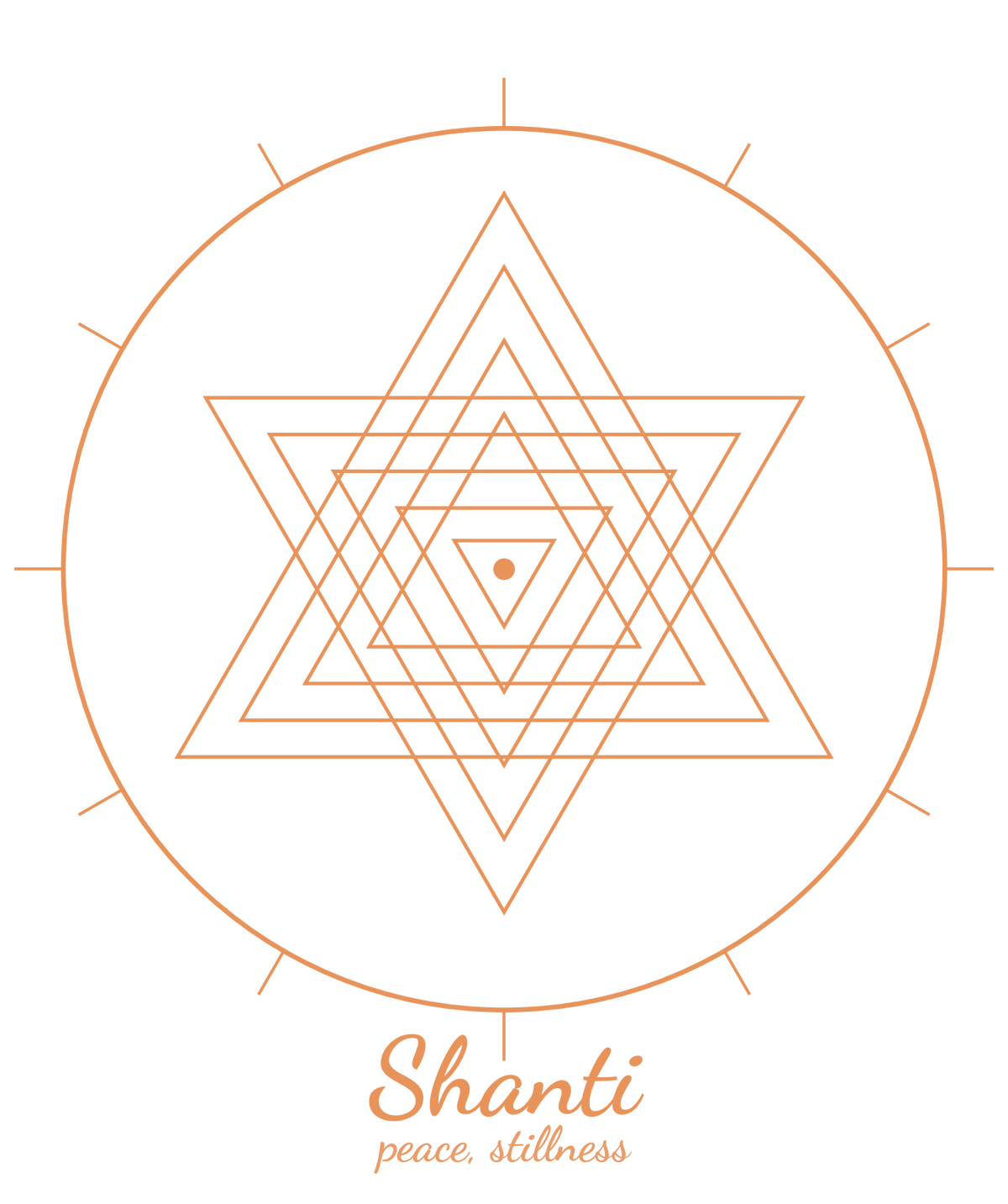 Shanti Tee — Sri Yantra