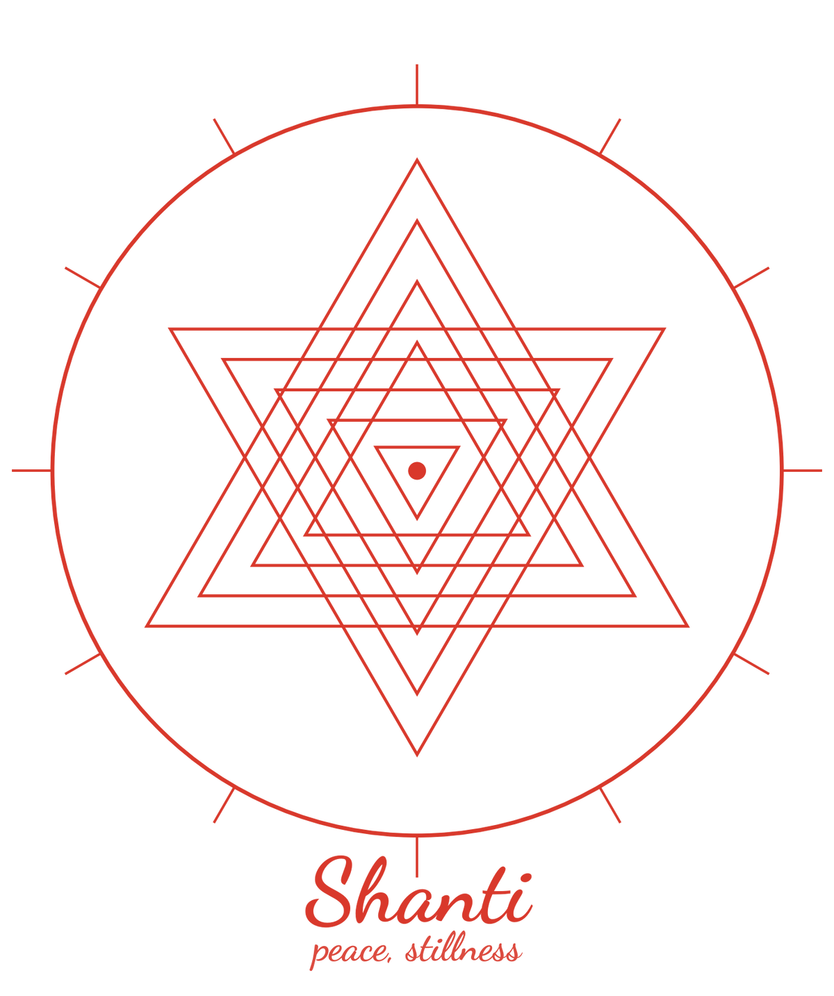 Shanti Tee — Sri Yantra