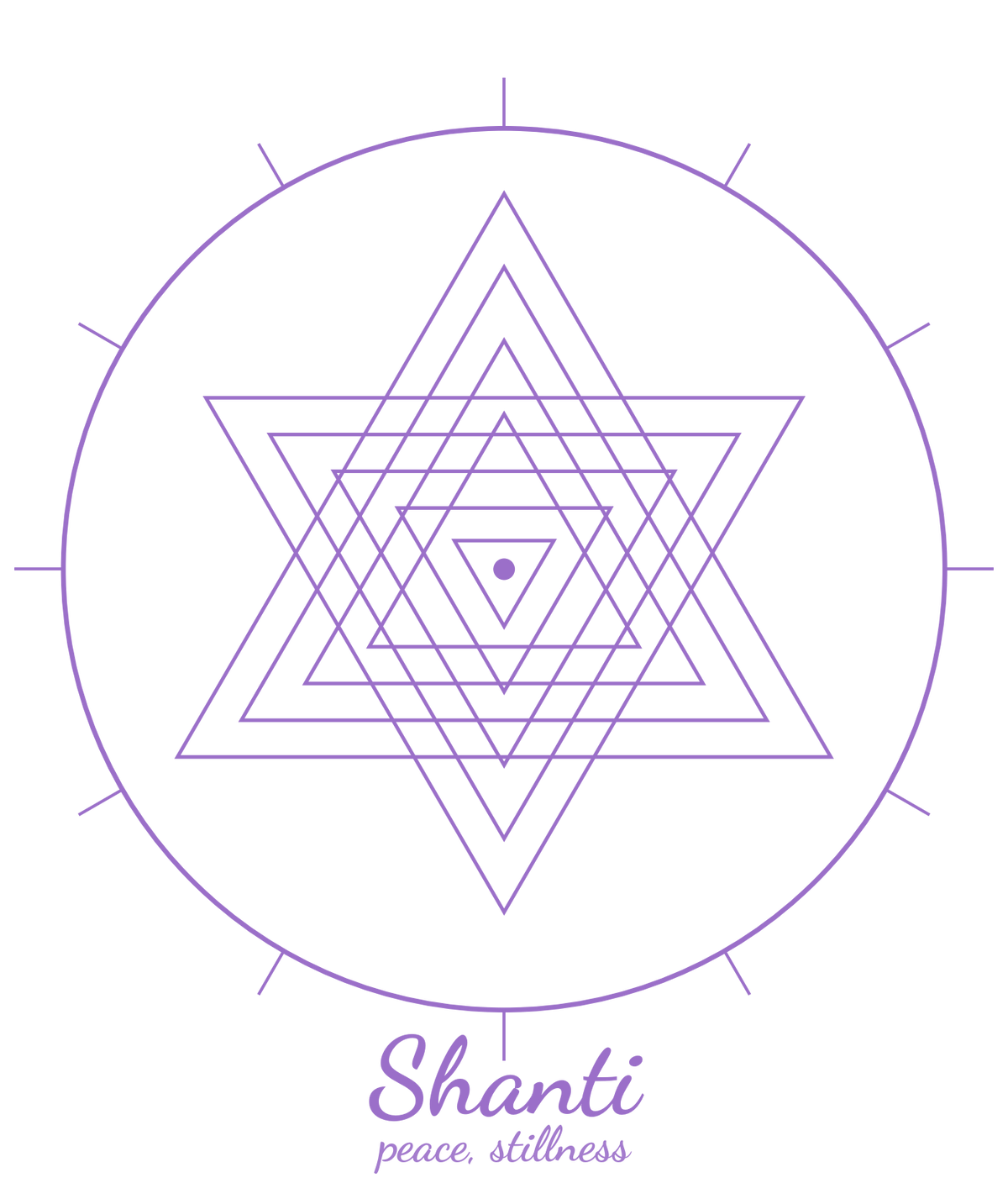 Shanti Tee — Sri Yantra