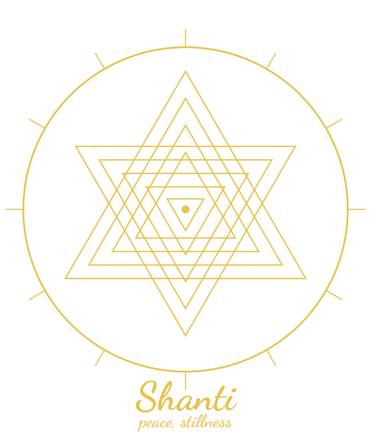 Shanti Tee — Sri Yantra